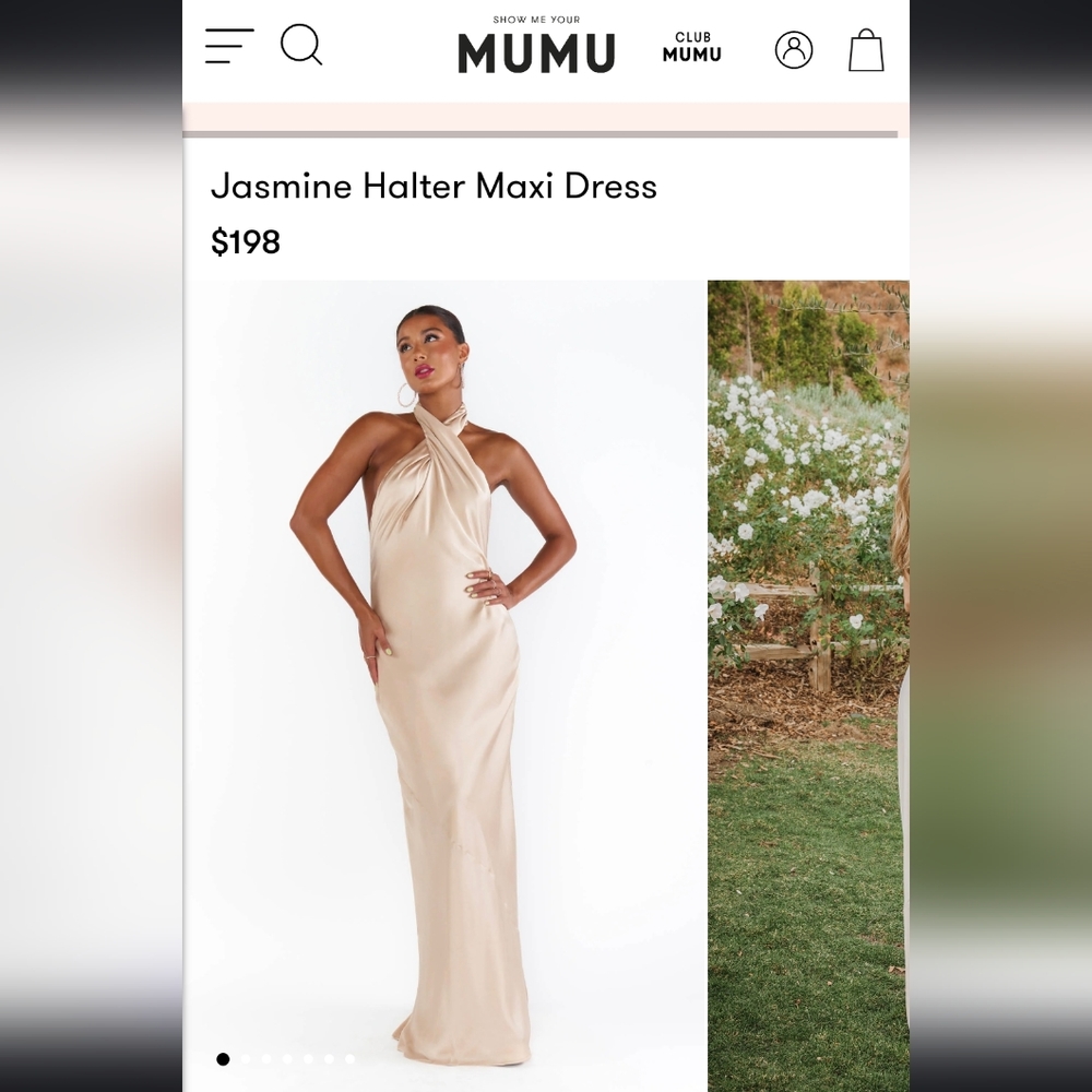 Medium Mumu Champagne Jasmine dress